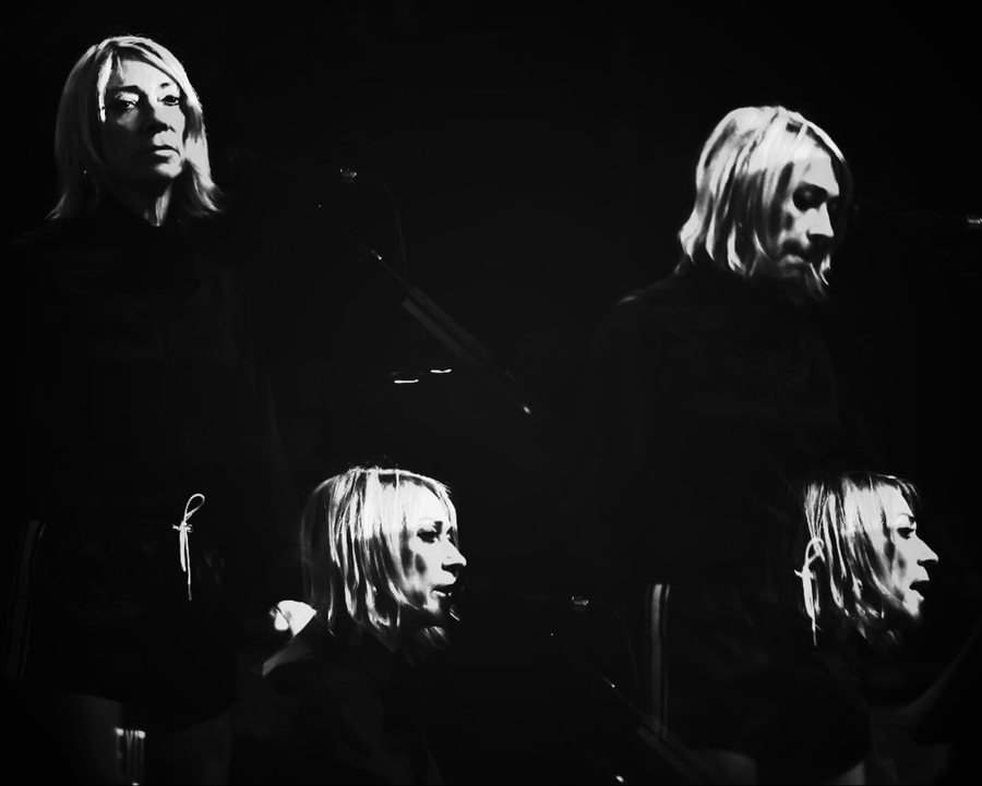 Kim Gordon in an in-camera multiple exposure at Terminal West, Atlanta